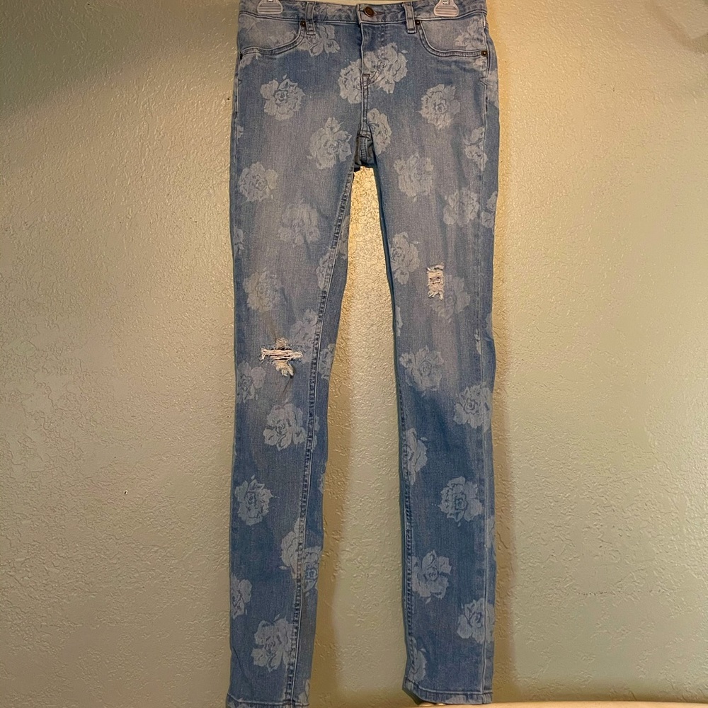 Women’s Floral Volcom Skinny Jeans